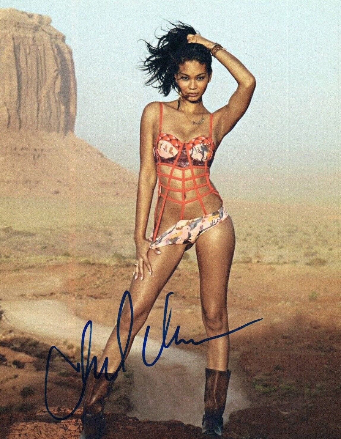 Chanel Iman Signed Autographed 8x10 Photo Poster painting Hot Sexy Model COA VD