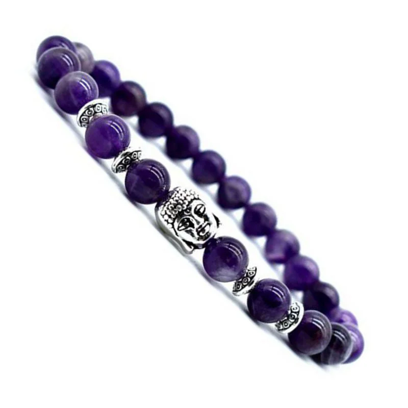 Buddha Amethyst Love Healing Bracelet