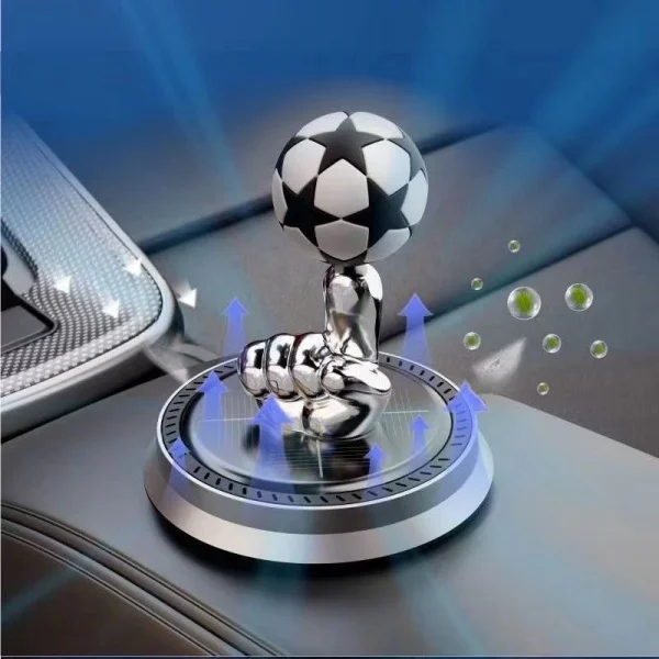 Solar Powered Rotating Football Car Aromatherapy