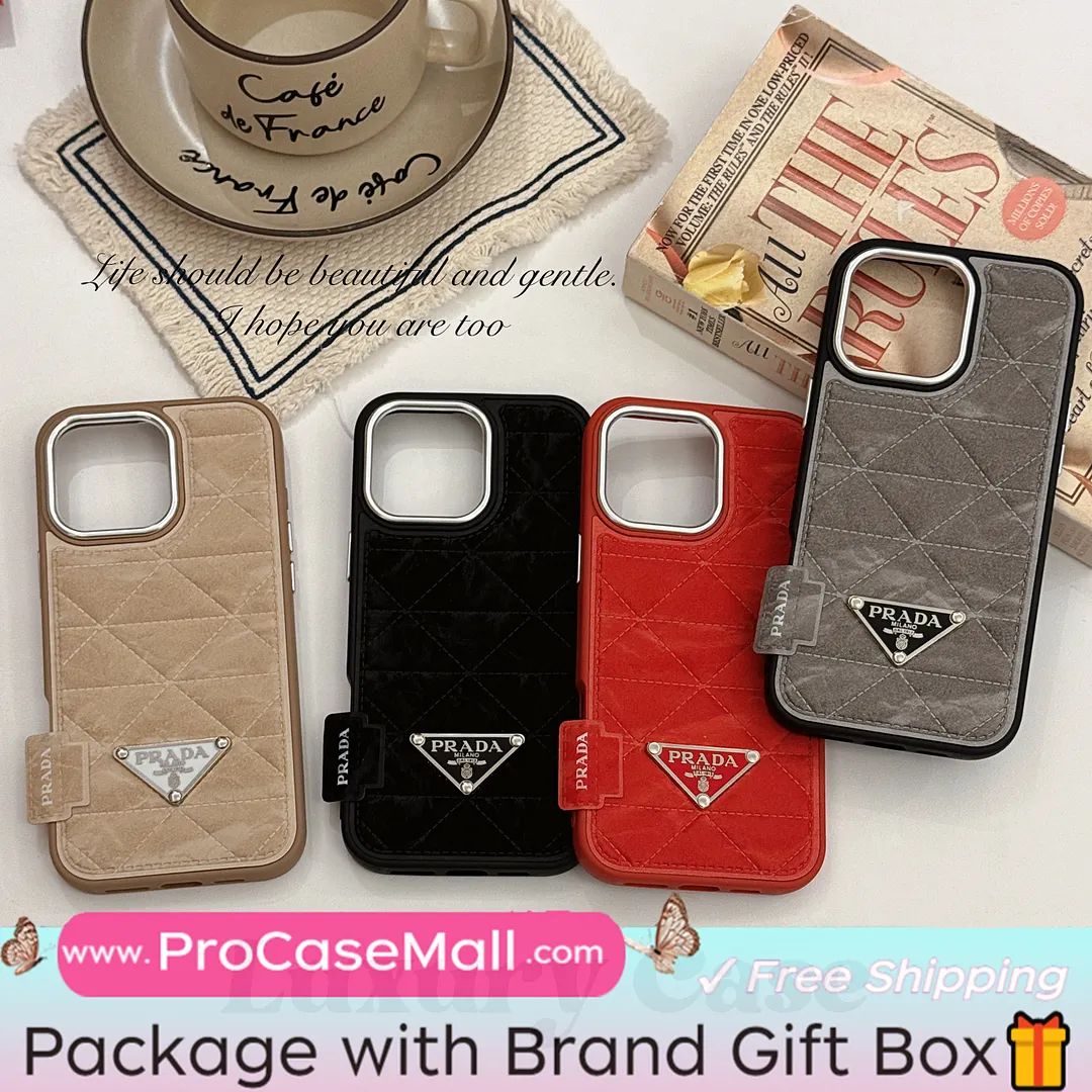 PRADA PREMIUM SNOW MOUNTAIN LEATHER APPLE IPHONE CASE