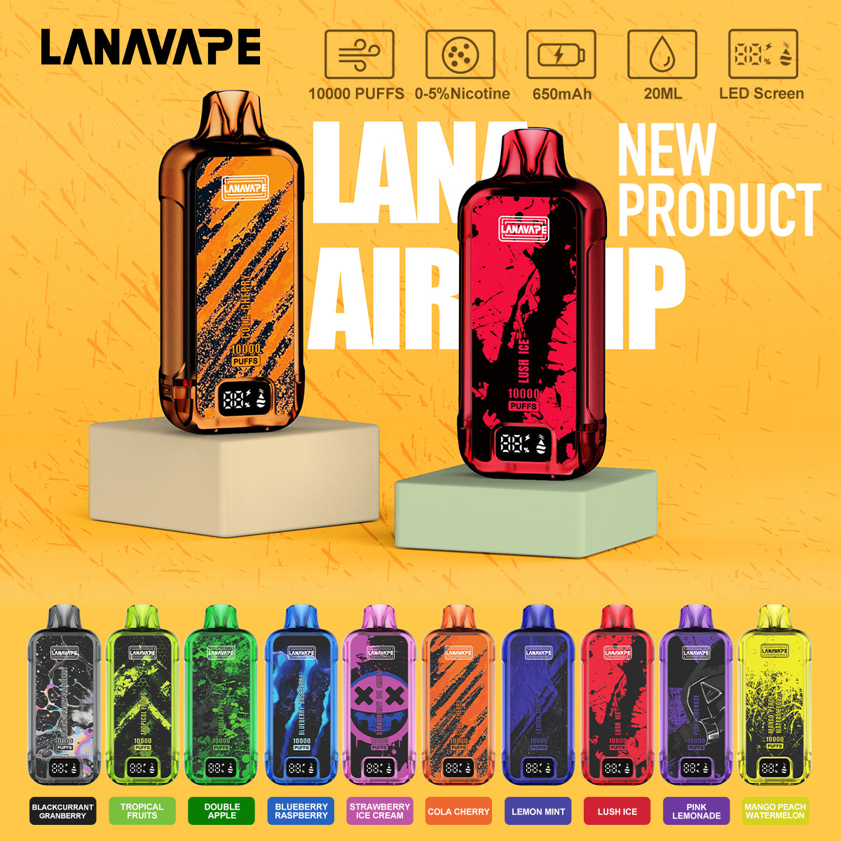 LANAVAPE 10000 Puffs Disposable Vape Wholesale LANAVAPE CTYVape