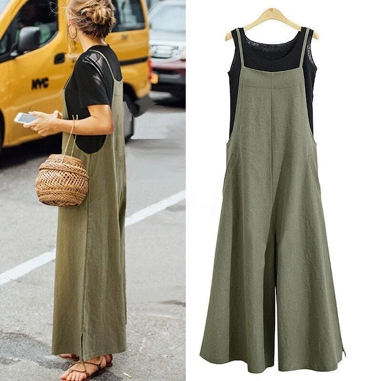 🔥SUMMER HOT SALE - 49% OFF🔥 Women's Sleeveless Oversized Casual Jumpsuit