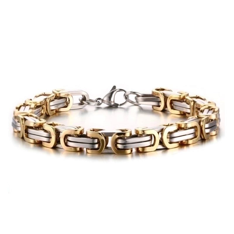 Fashion Solid Color Titanium Steel Plating Unisex Bracelets