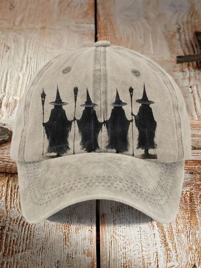 Witch Halloween Print Baseball Cap