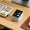 Smart WiFi Weather Forecast Station Clock with Temperature Humidity Display Date Weather Digital Clock Station for Kitchen Bathroom Office Bedroom Home