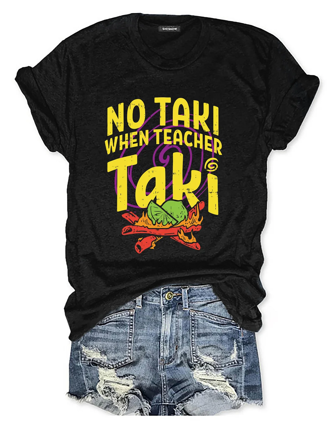 No Taki When Teacher Taki T-shirt