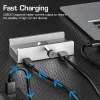 Under-desk Bracket Expansion Dock USB3.0 Multi-Function Splitter Snap-on Typec Expander With Power Port Card Reader