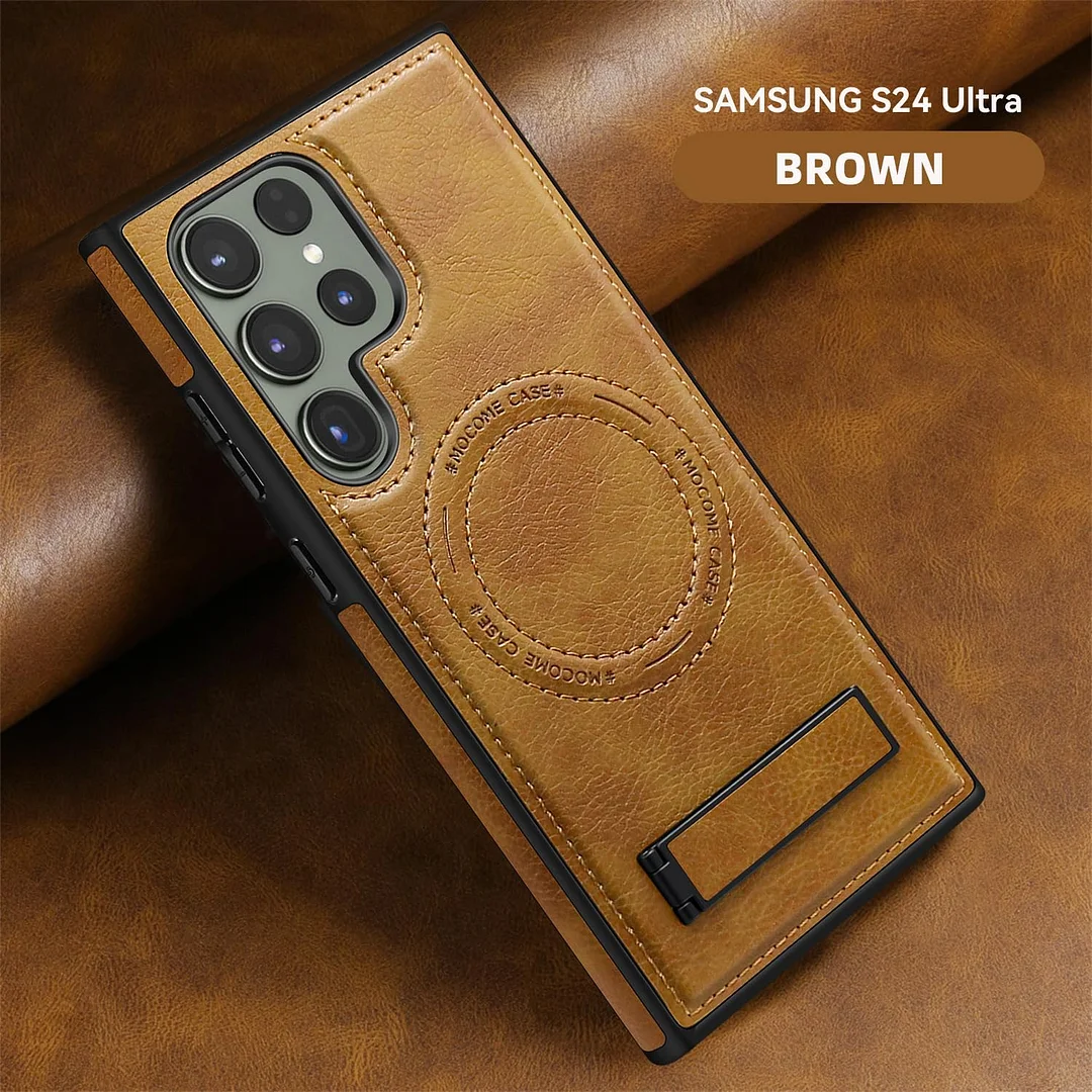 Samsung Galaxy Z Fold 6 Leather Case Magnetic Protective Case Holder Phone Case