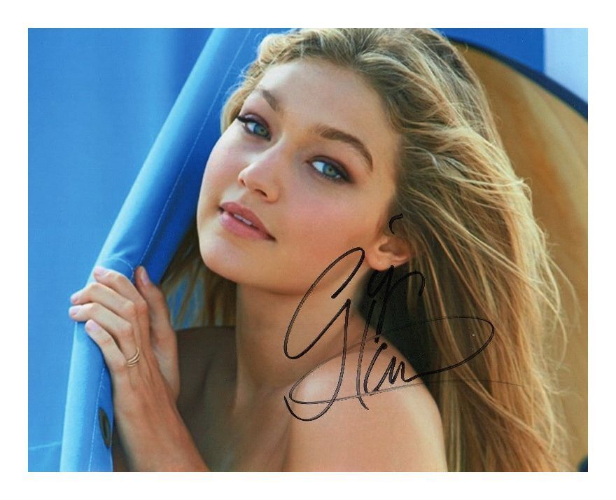 GIGI HADID AUTOGRAPHED SIGNED A4 PP POSTER Photo Poster painting PRINT 7