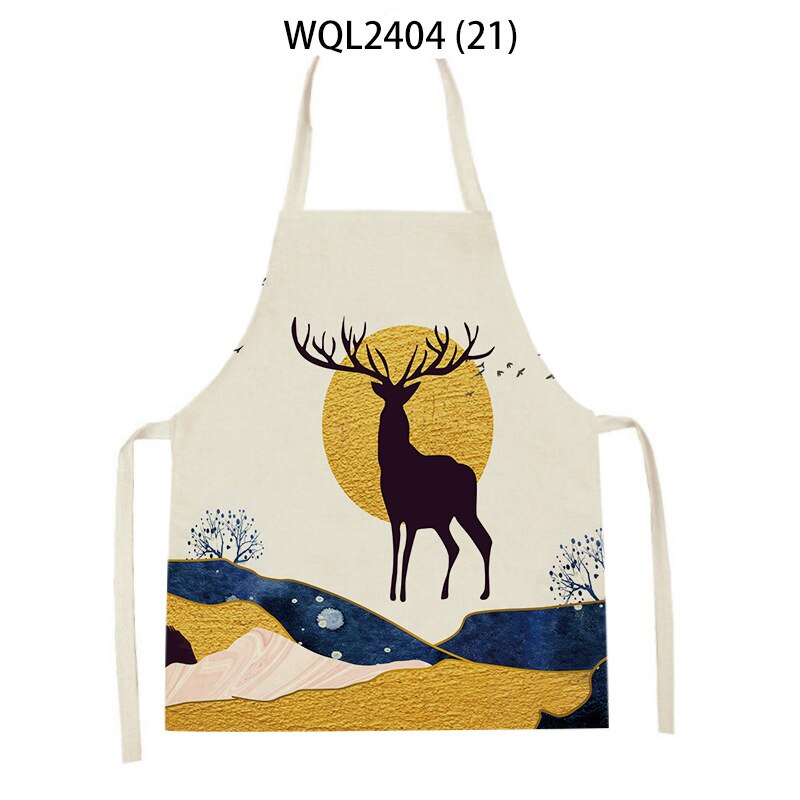 Linen Kitchen Apron Classical mythological animal