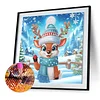 Diamond Painting - Partial Special Shaped Drill - Winter Deer(Canvas|30*30cm)