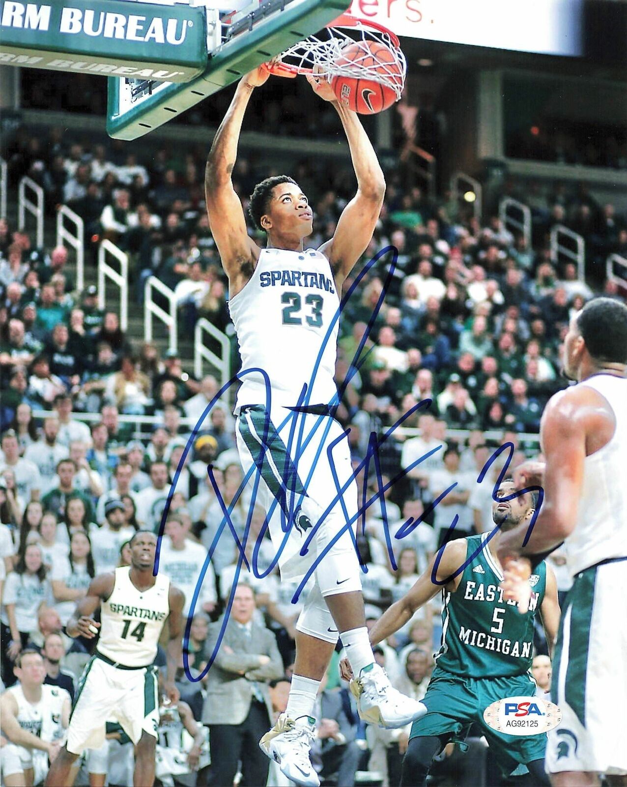 Deytona Davis signed 8x10 Photo Poster painting PSA/DNA Michigan State Spartans Autographed