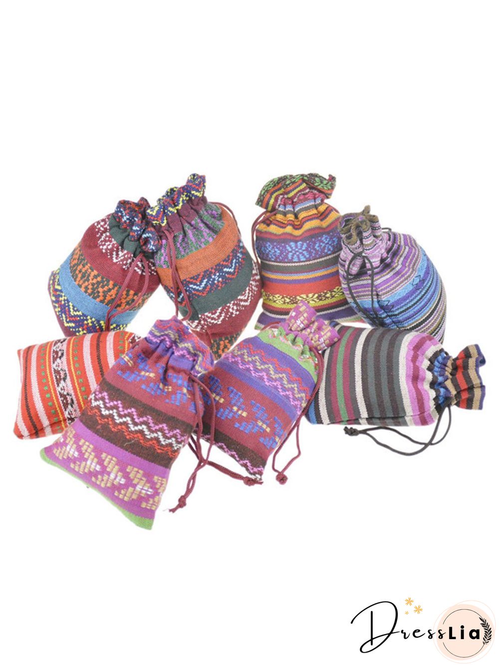 Ethnic Drawstring Storage Bag