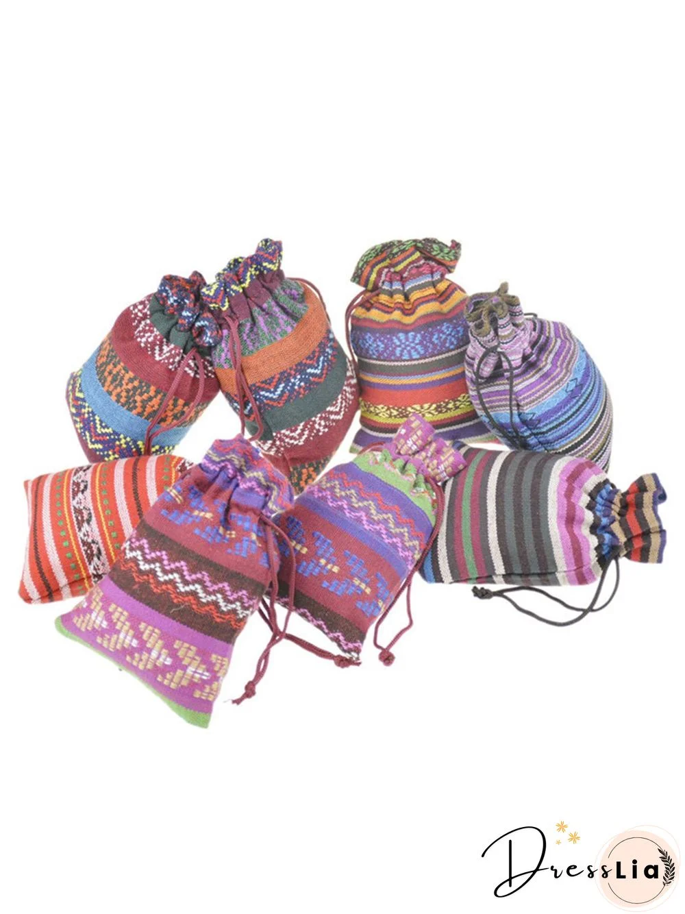 Ethnic Drawstring Storage Bag