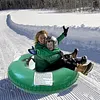 PVC Thickened Ski Ring with Handles Inflatable Ski Board Kids Snow Sledding Tool
