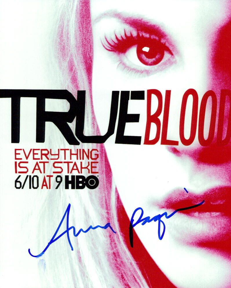 Anna Paquin (True Blood) signed 8x10 Photo Poster painting