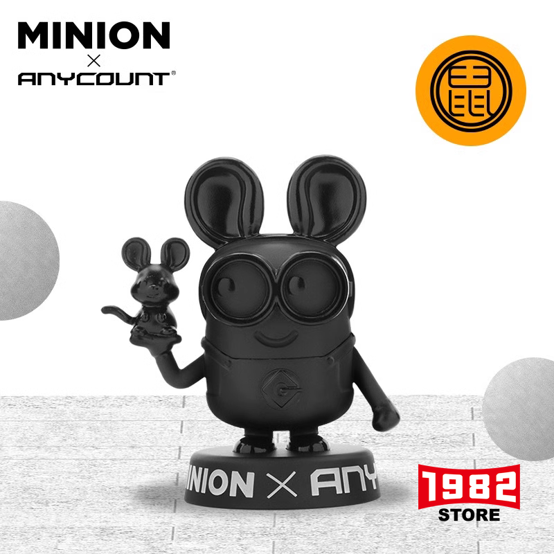 Minion X Anycount Mouse Chinese Zodiac Ornament Handicraft Model Toys Collectible Gift for Kids Adults Minion Disney Zodiac Enthusiasts