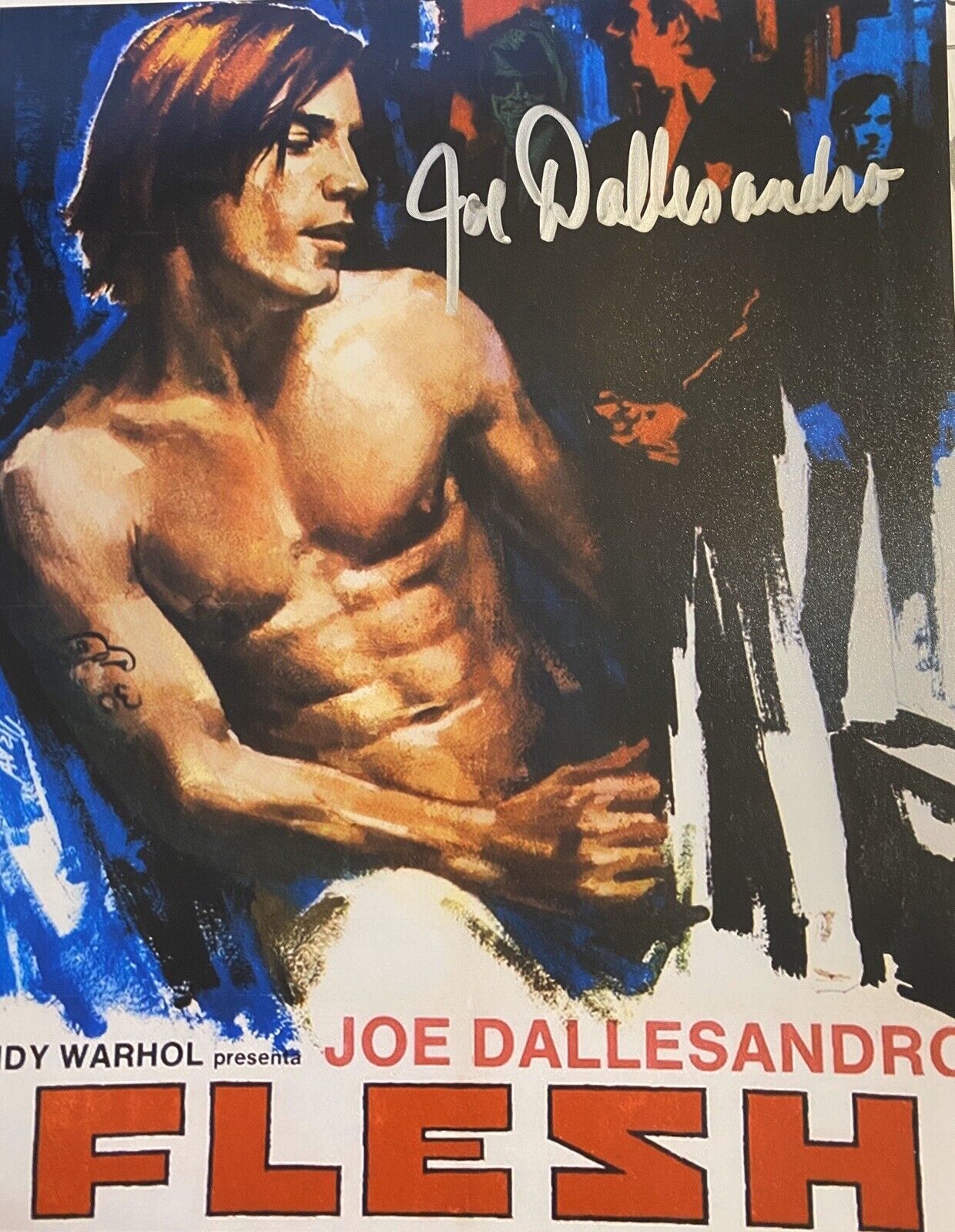 Joe Dallesandro signed Autographed 8x10 Photo Poster painting Sexy Andy Warhol