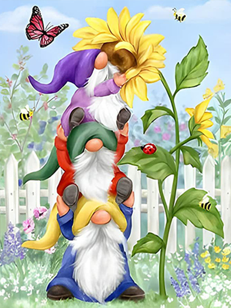 Spring Goblins 30*40cm(picture) full square drill diamond painting with 4 to 12 colors of AB drill