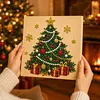 (20x20cm)Christmas Tree Pearl Painting Art Kits With Inner Frame Pearl Gem Paintings Picture Arts Craft for Adults Beginners Home Wall Decor