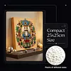(25x25cm)DIY Pearl Painting Xmas Framed Handmade Pearl Material Art Kit Living Room Decor