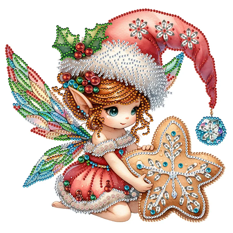 Partial Special-Shaped Diamond Painting - Elf Angel 30*30CM