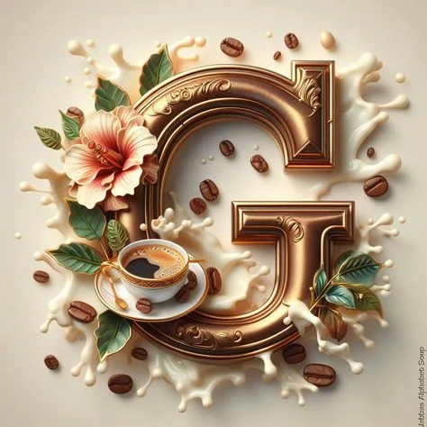 Diamond Painting - Full Round Drill - Coffee Alphabet(Canvas|40*40cm)