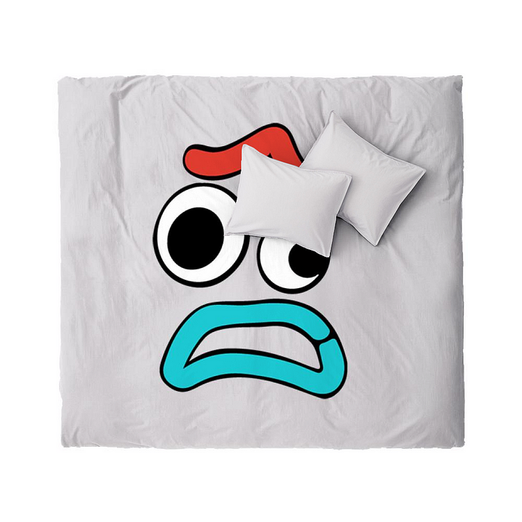 Forky Worried Face, Toy Story Duvet Cover Set