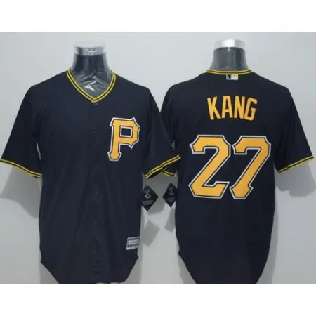 Pirates #27 Jung-ho Kang Black New Cool Base Stitched MLB Jersey