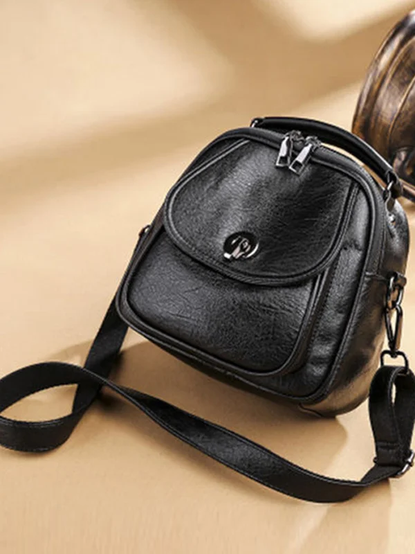 Soft Leather Multifunctional Backpack