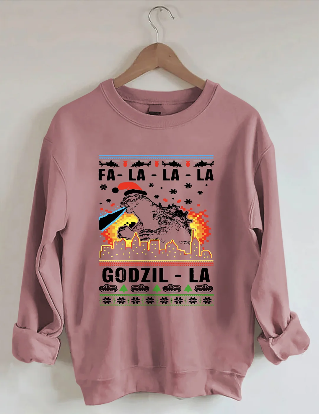 Funny Godzilla Ugly Christmas Sweatshirt
