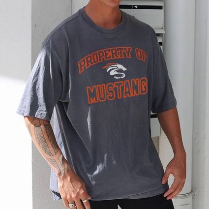 Street Pattern Baseball Print Short-sleeved T-shirt / [blueesa] /