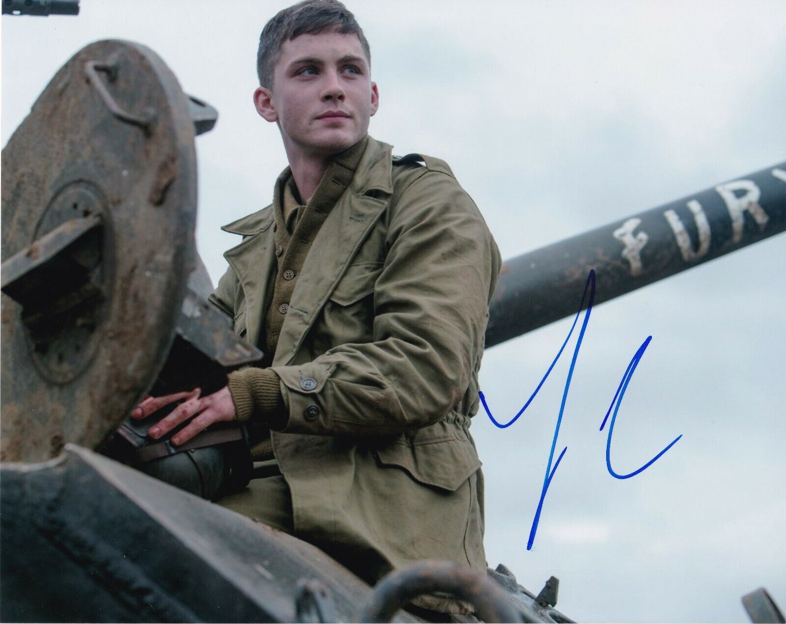 Logan Lerman ‘Fury’ Autographed 8x10 Photo Poster painting with Certificate of Authenticity CoA