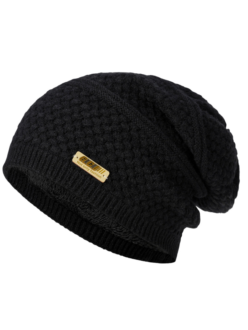 Men's Outdoor Letter Print Knitting Woolen Cap
