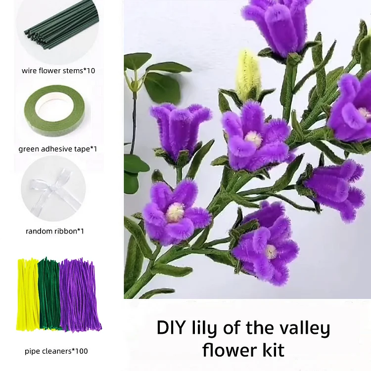 DIY Pipe Cleaners Kit - Lily Of The Valley veirousa