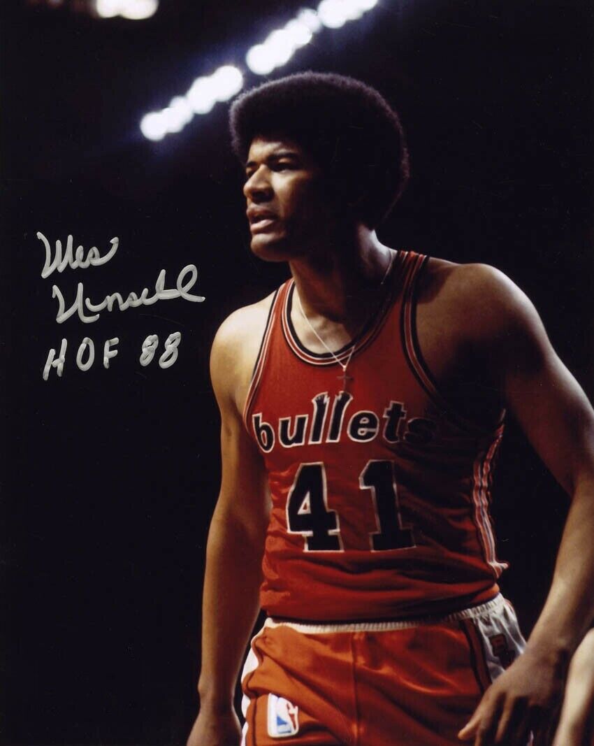 Wes Unseld Autographed Signed 8x10 Photo Poster painting ( HOF Bullets ) REPRINT