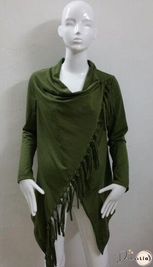 Classic Tassel Slash Sweater Top