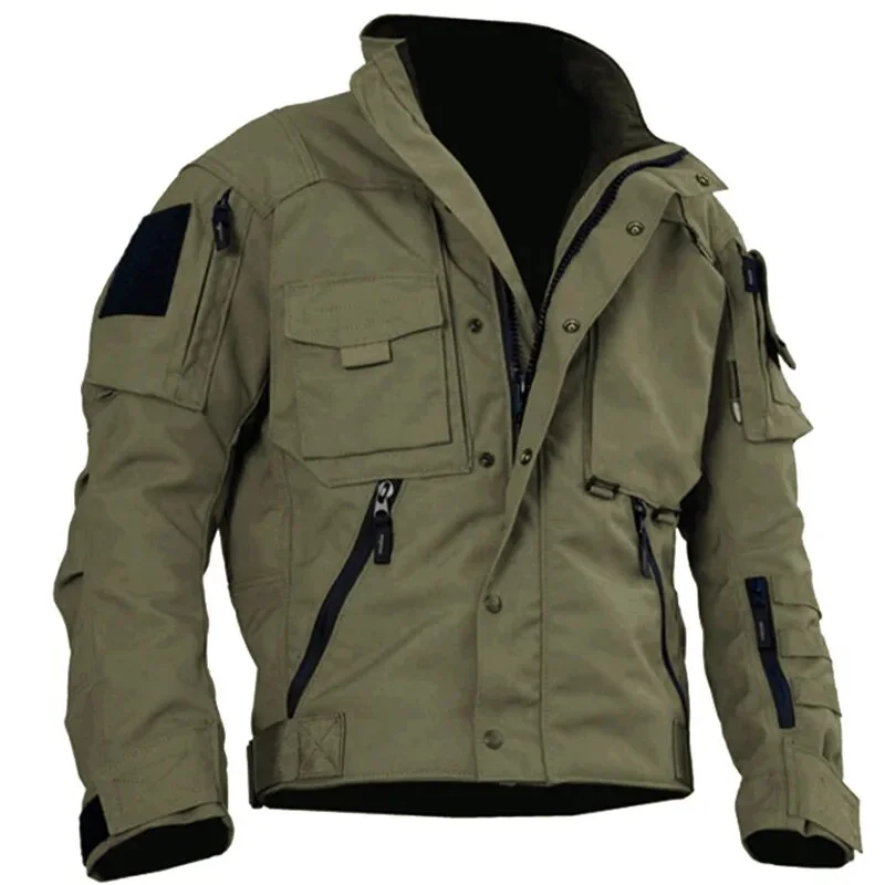 Budgetg Men Jackets Casual Turn Down Collar Zipper Solid Regular Coats Full Sleeve Regular Splice Jacket Autumn Winter Thin Coat
