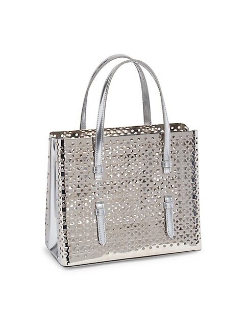 Ala&iuml;a Mina 20 Laser-Cut Leather Satchel 3.8 out of 5 Customer Rating