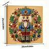 (25x25cm)DIY Pearl Painting Xmas Framed Handmade Pearl Material Art Kit Living Room Decor