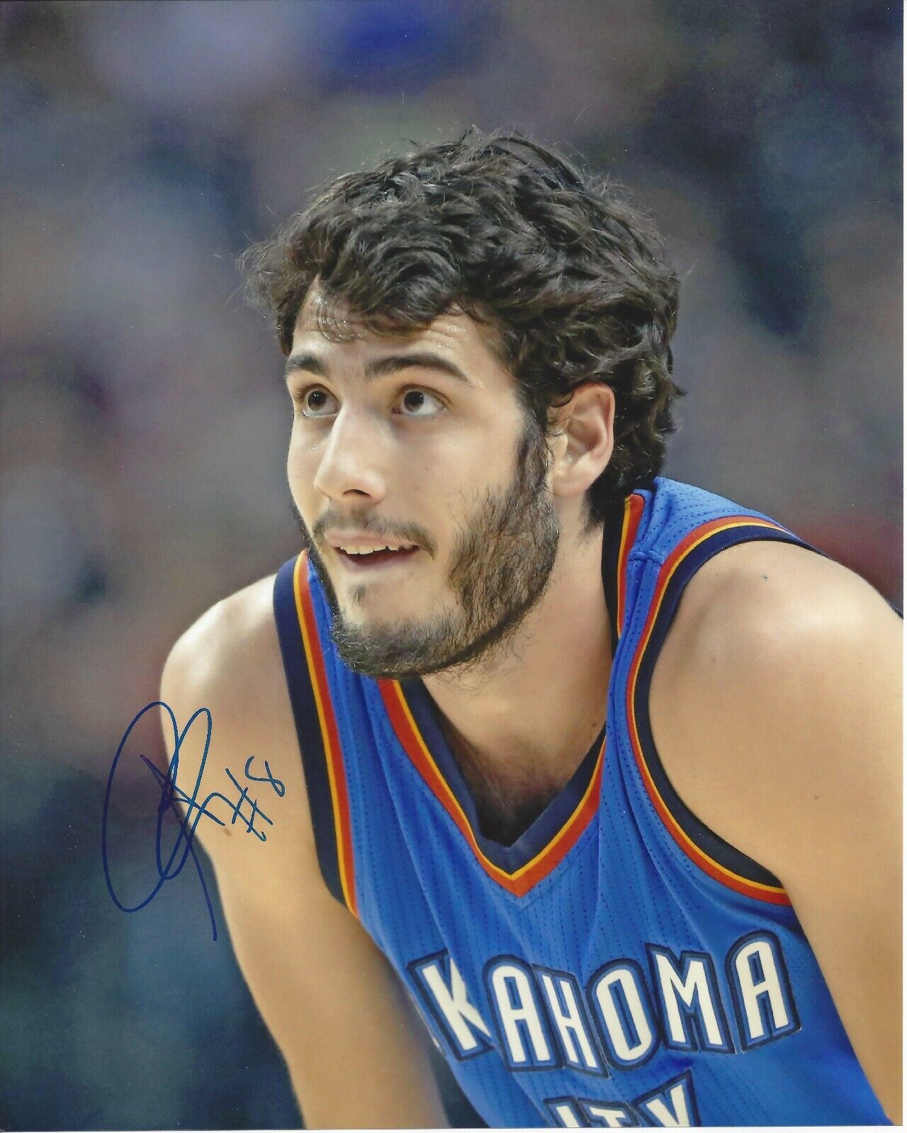 Alex Abrinesd Autographed 8x10 Oklahoma City ThunderA377