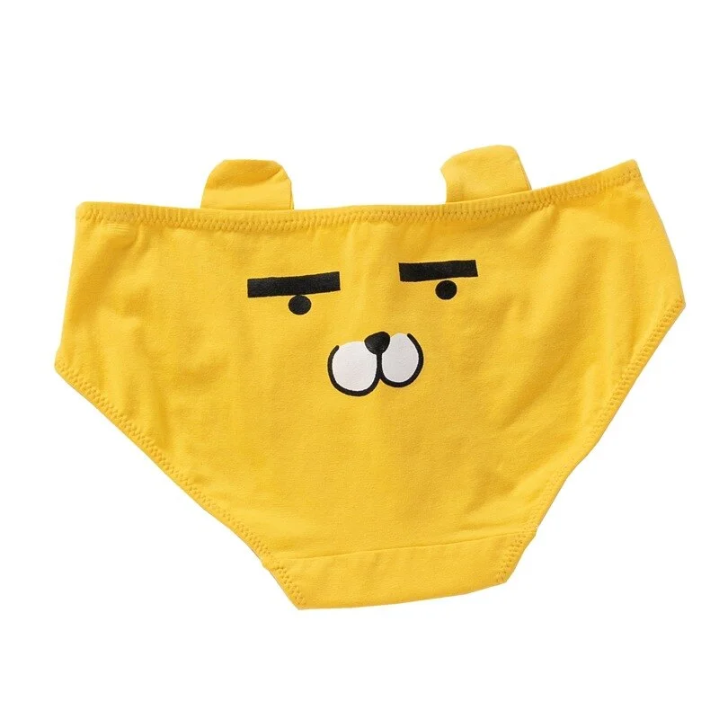 Billionm 3Pcs Pack Pig Cat Paw Print Cute Cartoon Panties Cotton Briefs For Women Girls Seamless Panties Set Underpants Sexy Lenceria