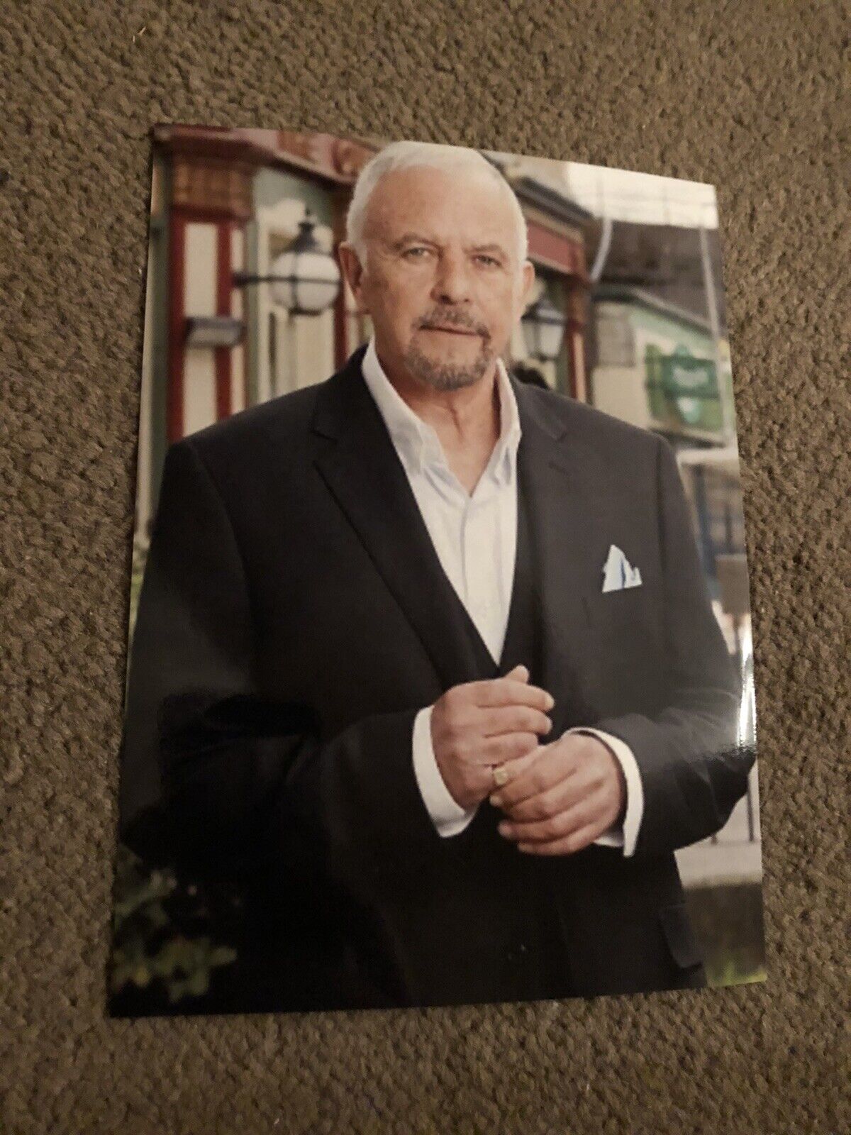 DAVID ESSEX (EASTENDERS) UNSIGNED Photo Poster painting- 7x5”