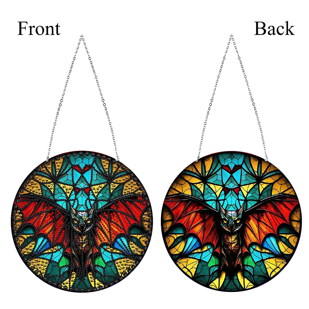 DIY Bat Diamond Dots Art Cool Home Garden Decoration