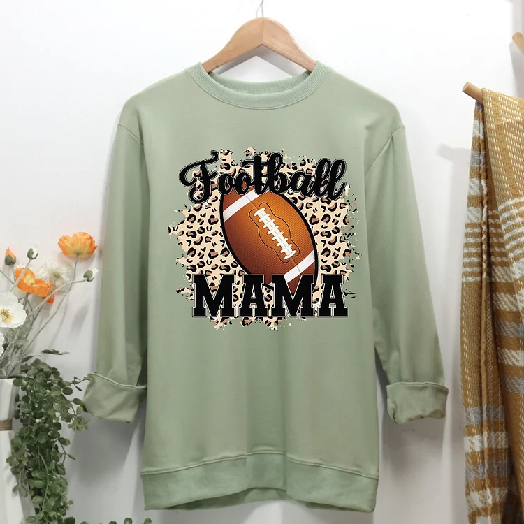 Football MAMA Women Casual Sweatshirt-Annaletters