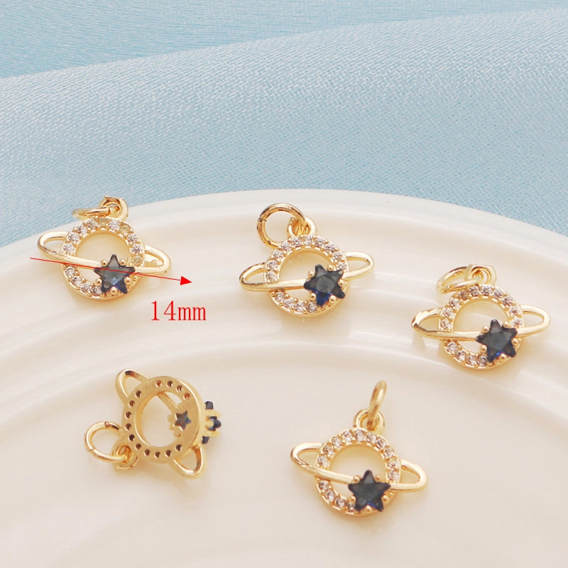 1 Piece Alloy Star Heart Shape Bow Knot Pendant