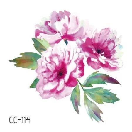 Temporary Tattoos Sticker for Women Body Art Tattoo Sticker 3D Butterfly Rose Flower Feather Tattoo Waterproof 6X6cm Gift