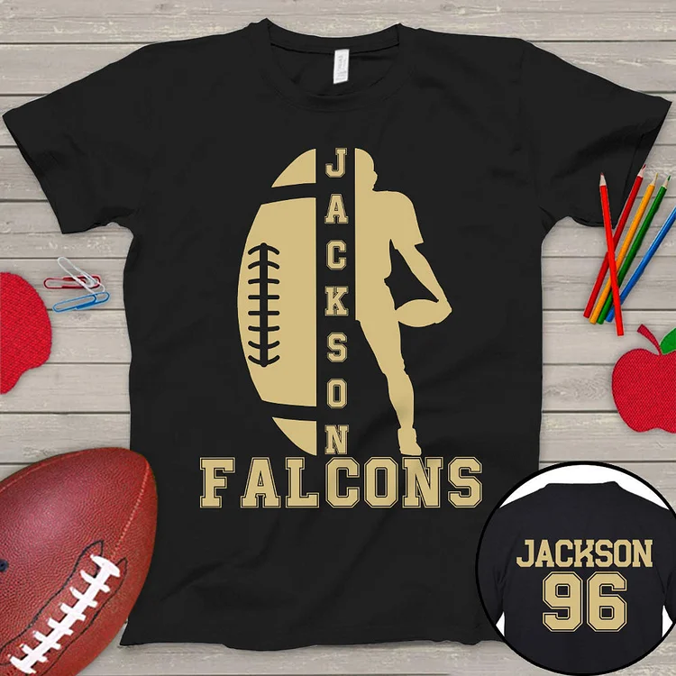 Personalized Kids Football Team Name T-Shirt|S42