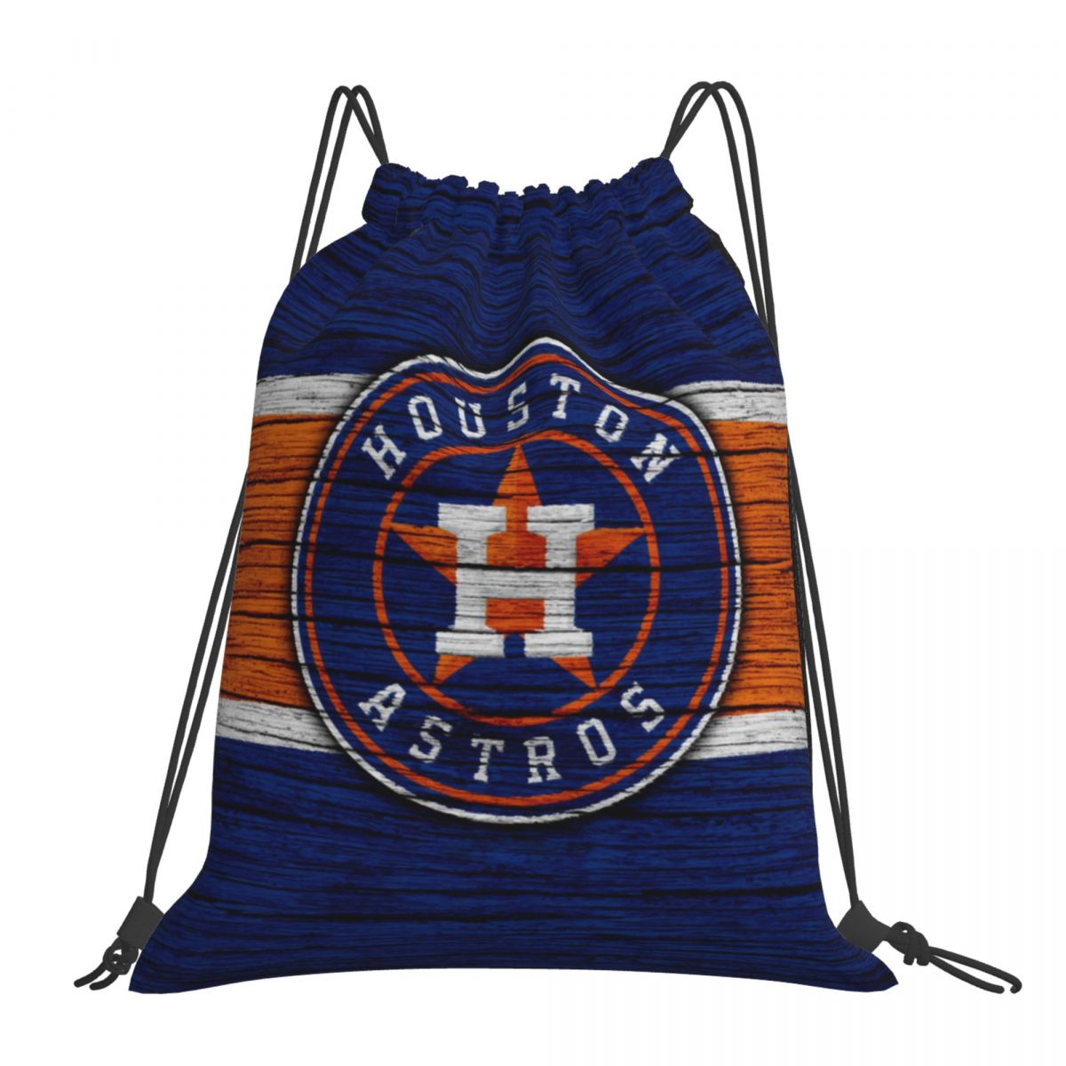 MLB Houston Astros Wooden Texture Drawstring Bags for School Gym