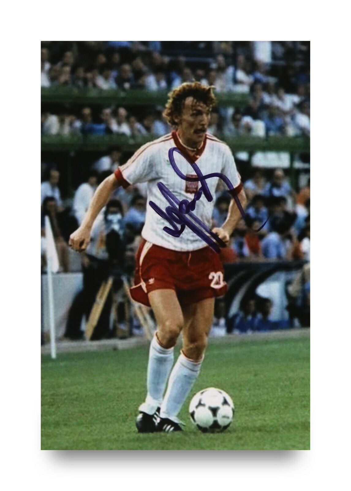 Zbigniew Boniek Signed 6x4 Photo Poster painting PZPN Polish Genuine Autograph Memorabilia + COA